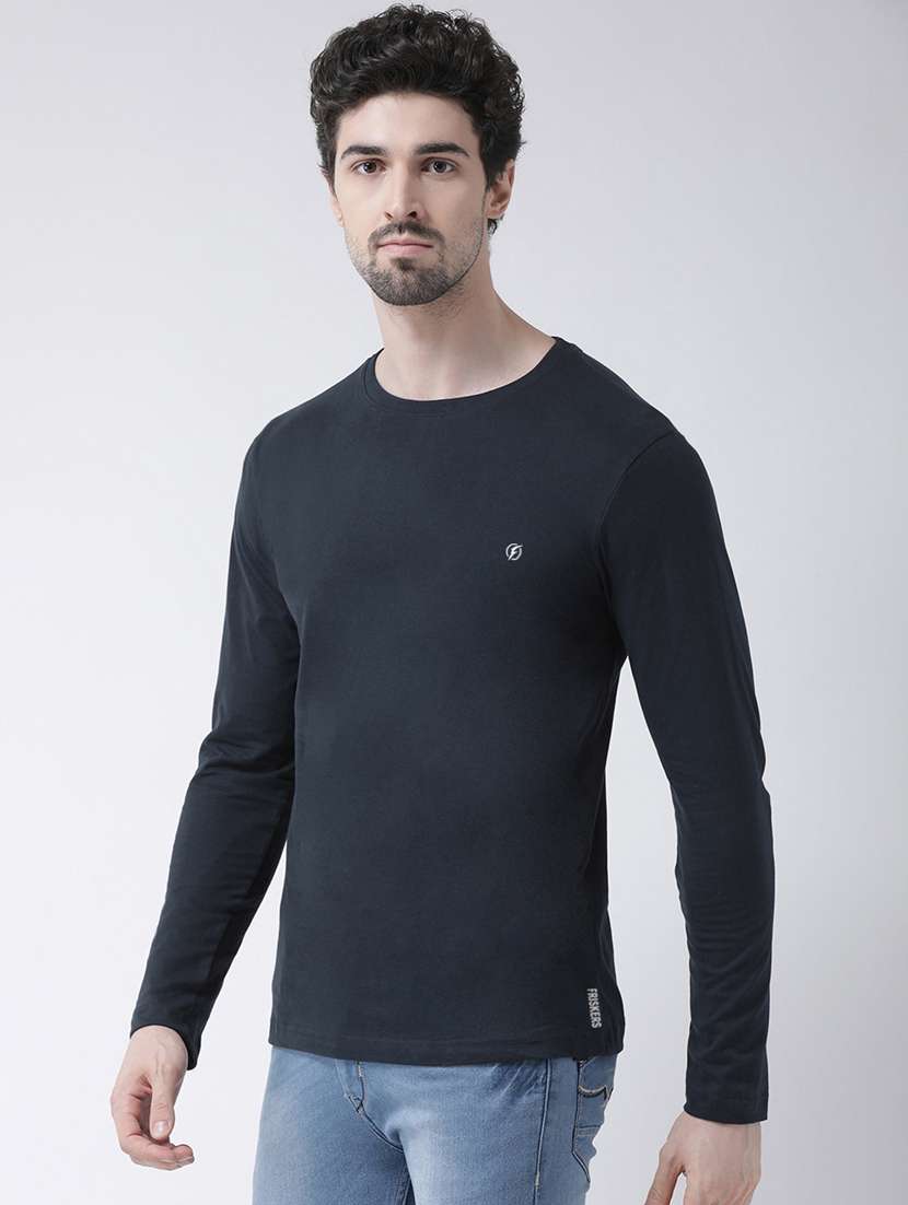 men solid long sleeves t-shirt - 17264560 -  Standard Image - 1