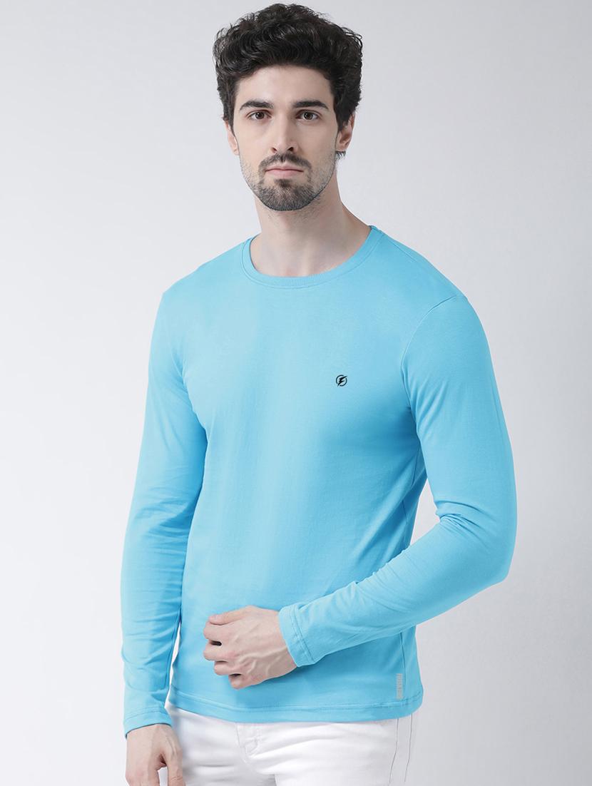 light blue solid t-shirt - 17264561 - Standard Image - 1