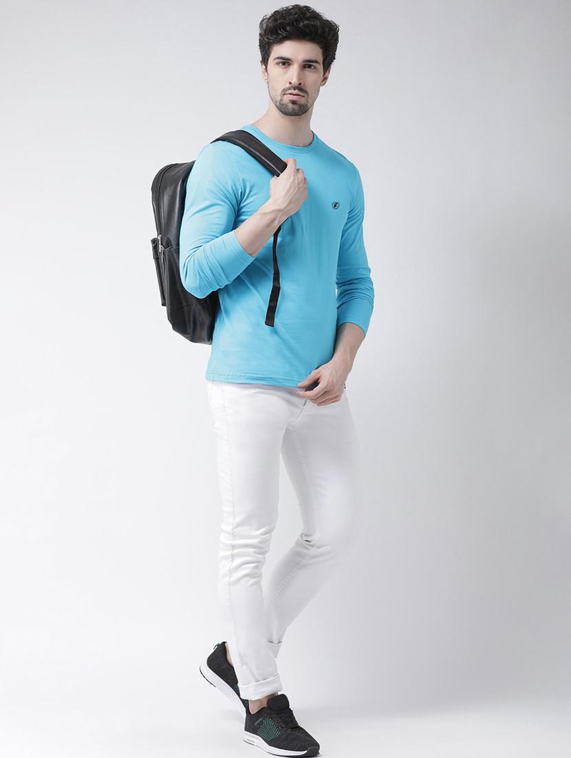 light blue solid t-shirt - 17264561 - Standard Image - 4