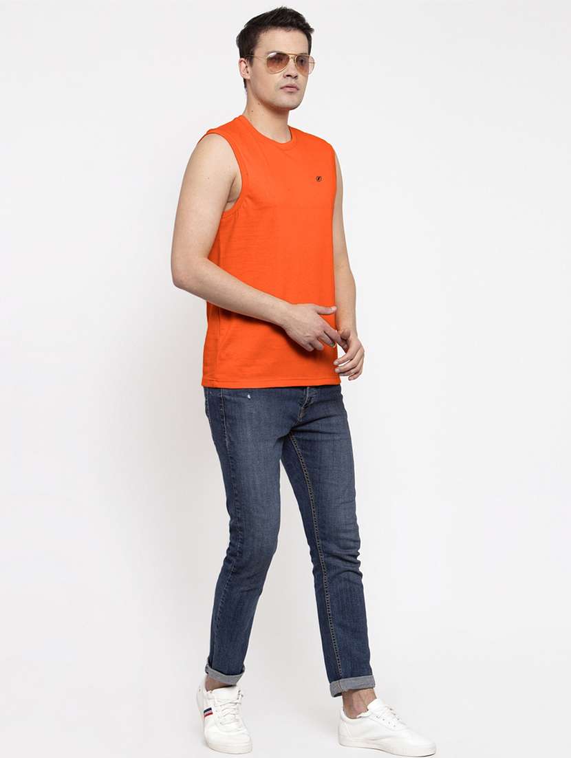 orange solid t-shirt - 17264569 -  Standard Image - 4