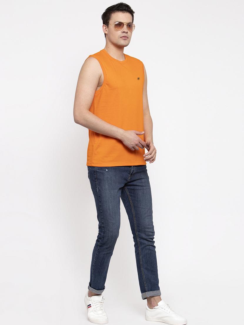 mustard solid t-shirt - 17264574 - Standard Image - 4