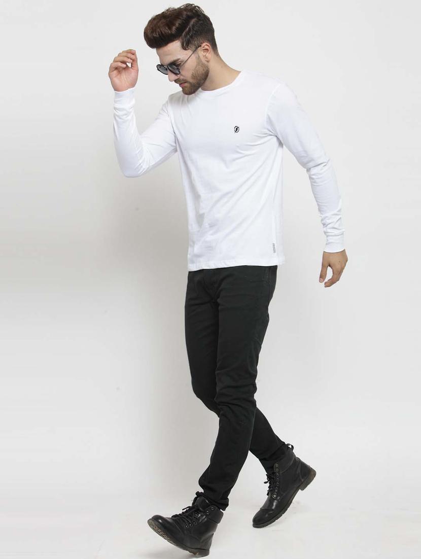 white solid regular t-shirt - 17264576 - Standard Image - 4