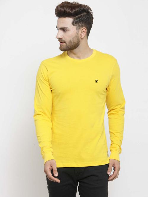 yellow solid t-shirt - 17264579 - Standard Image - 0