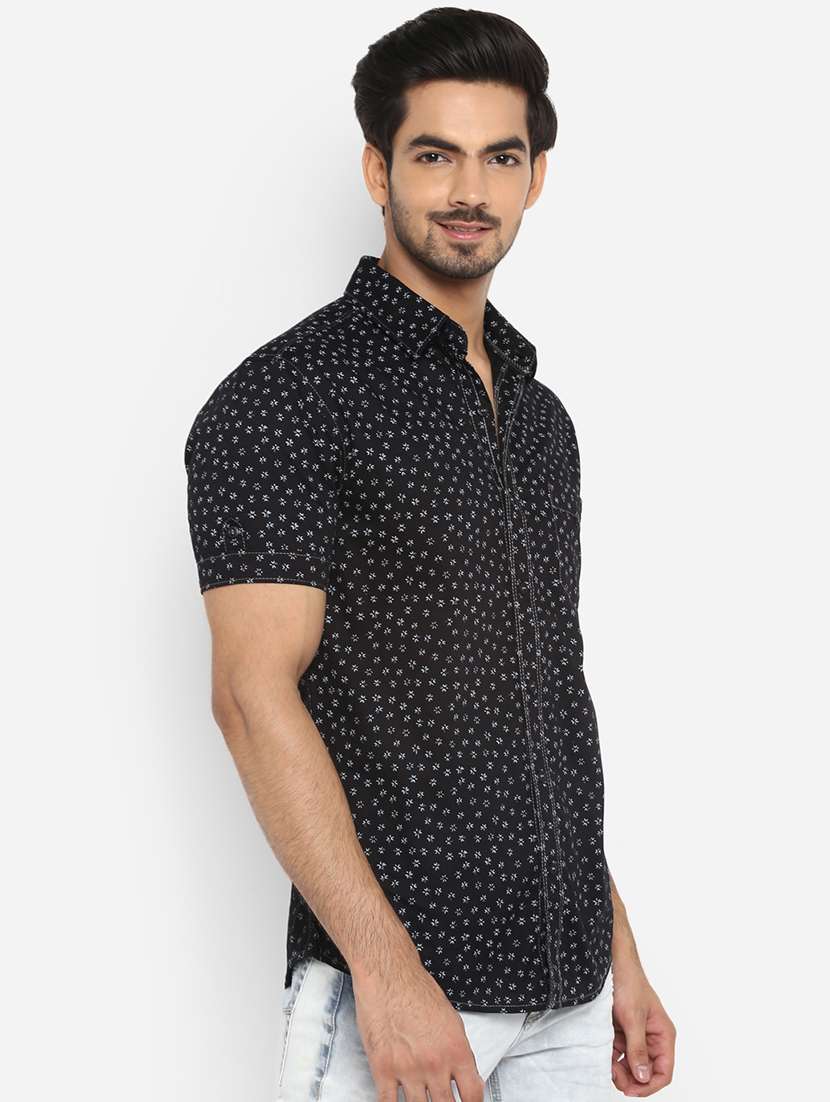 black printed  casual shirt - 17264705 -  Standard Image - 1