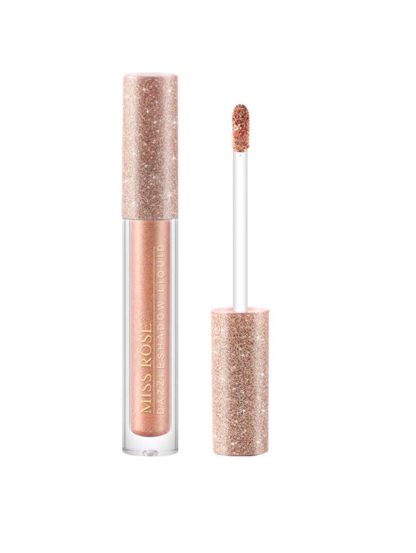 miss rose sparkling glittery metallic eyeshadow