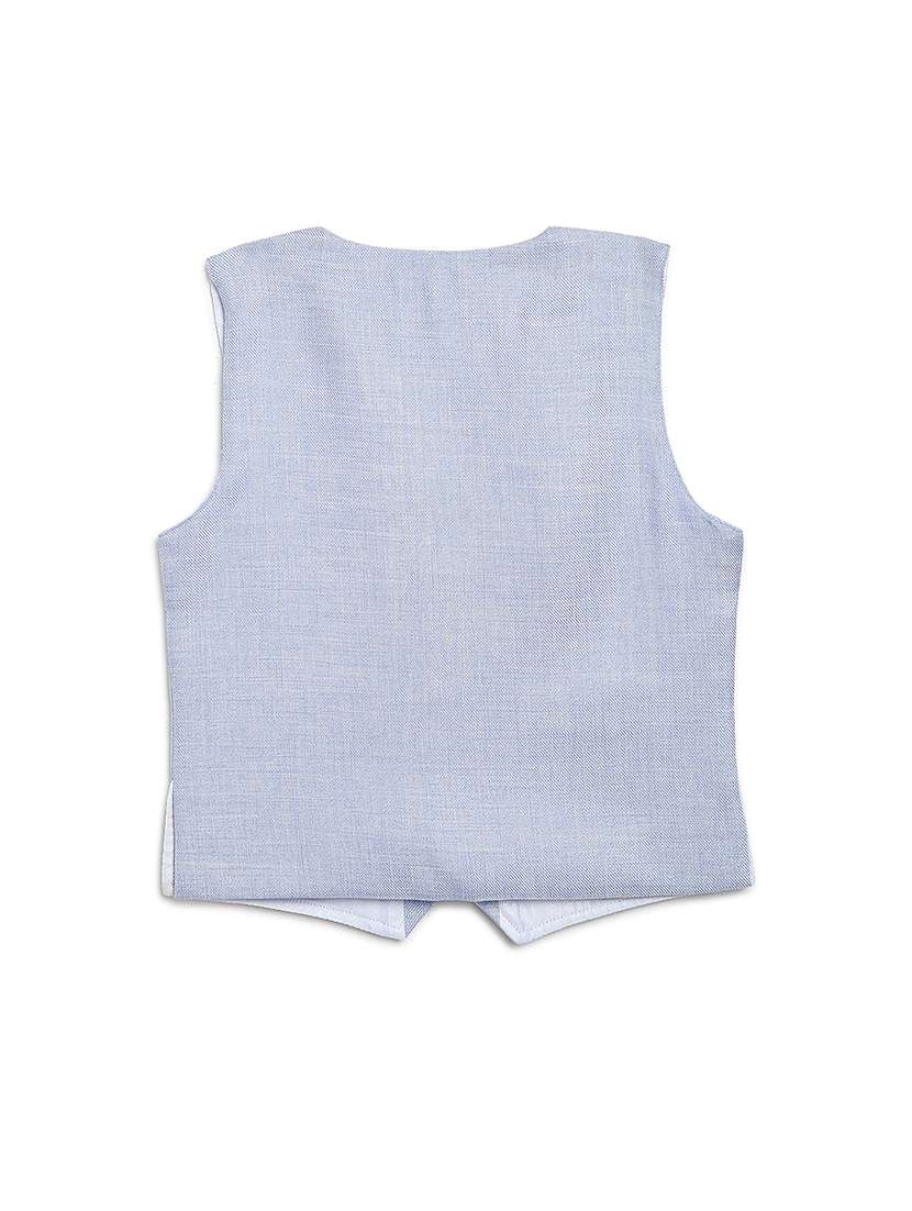 light blue cotton blend waistcoats  - 17267086 -  Standard Image - 1