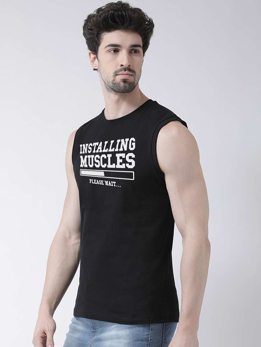 black chest print short sleeve t-shirt - 17267476 - Standard Image - 1