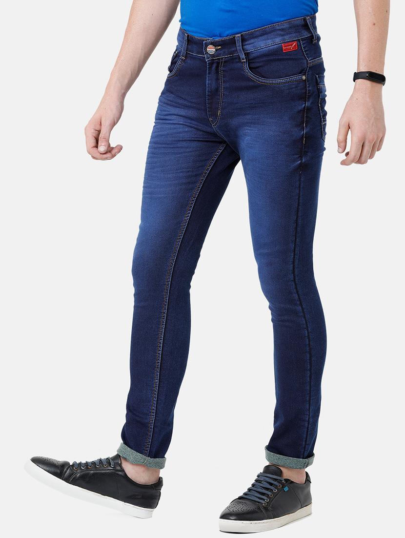 blue light washed denim jeans - 17271632 - Standard Image - 1