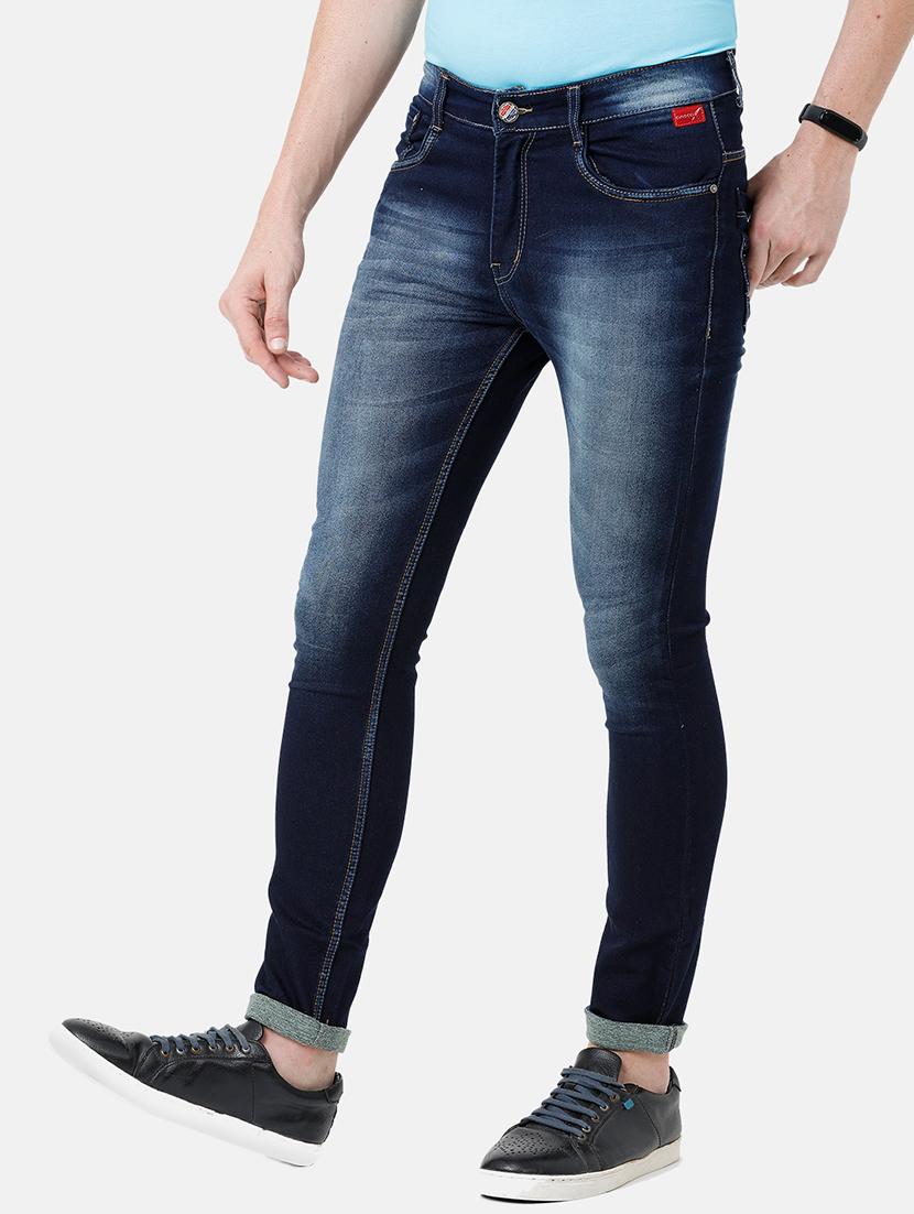 dark blue light washed denim jeans - 17271633 - Standard Image - 1