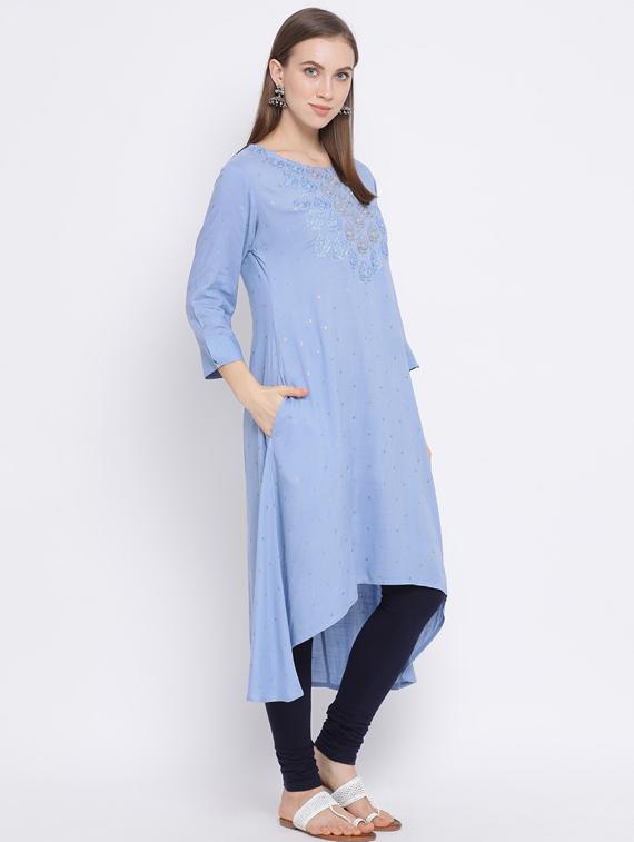 women's asymmetric kurta - 17271788 - Standard Image - 1