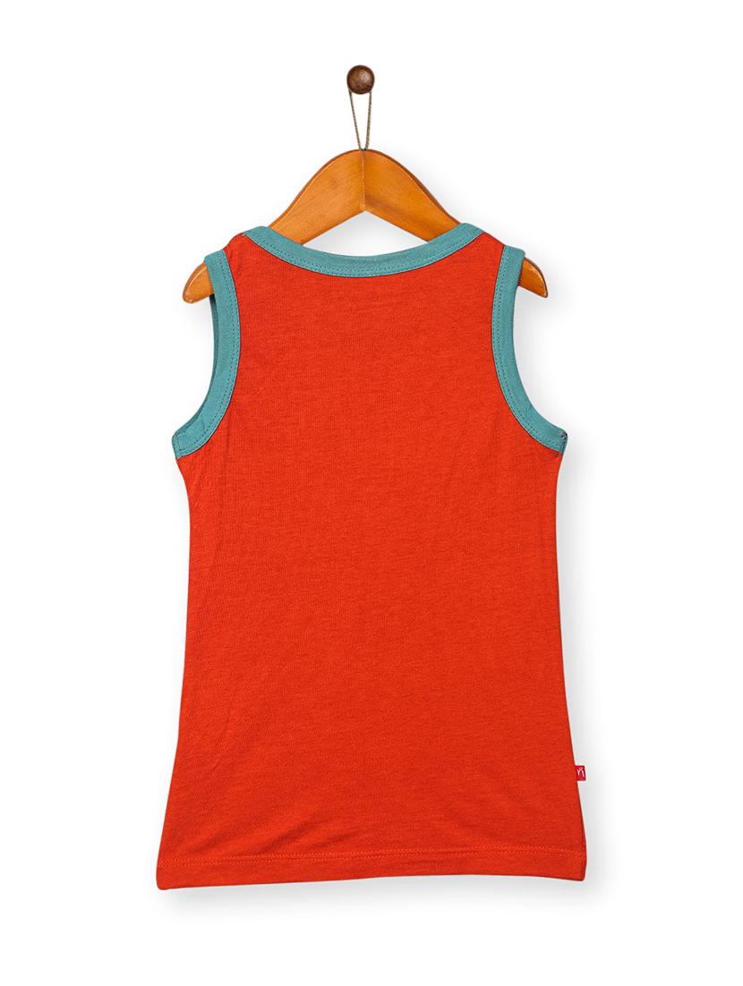 orange cotton regular tops & tee - 17272208 - Standard Image - 1