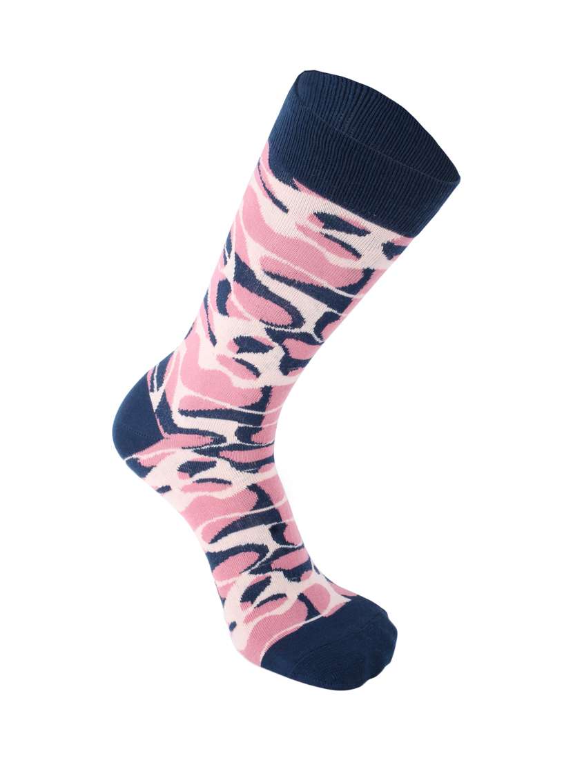 multi colored cotton ankle length sock
