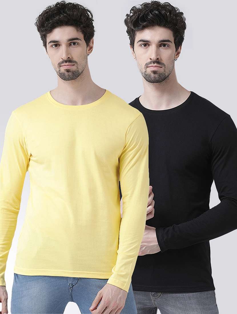 men pack of 2 solid t-shirts