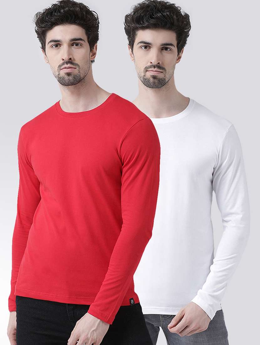 multi colored solid t-shirts combo