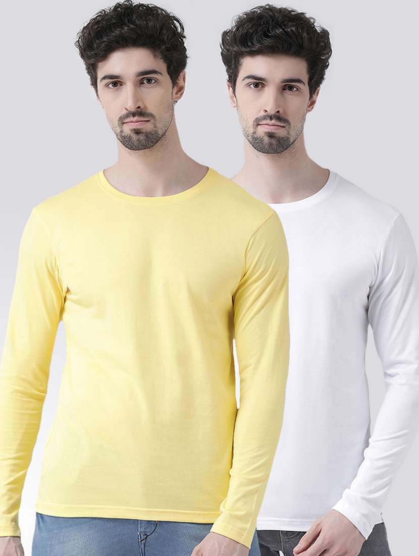 multi colored solid t-shirts combo
