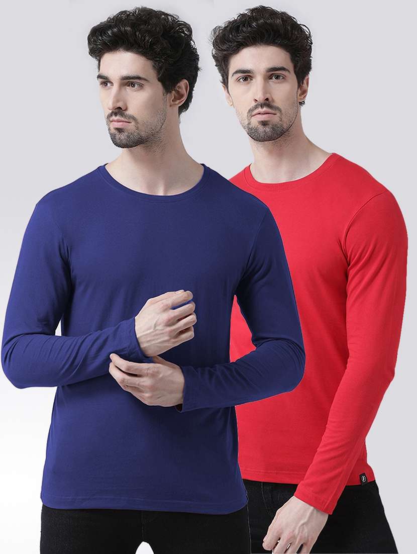 multi colored solid t-shirts combo