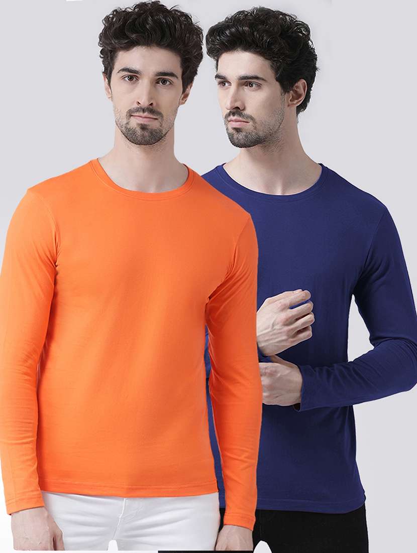 multi colored solid t-shirts combo