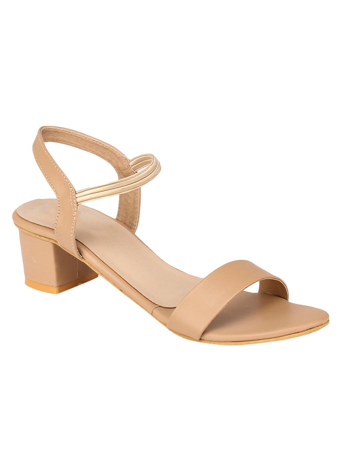 beige back strap block heel - 17274971 -  Zoom Image - 0
