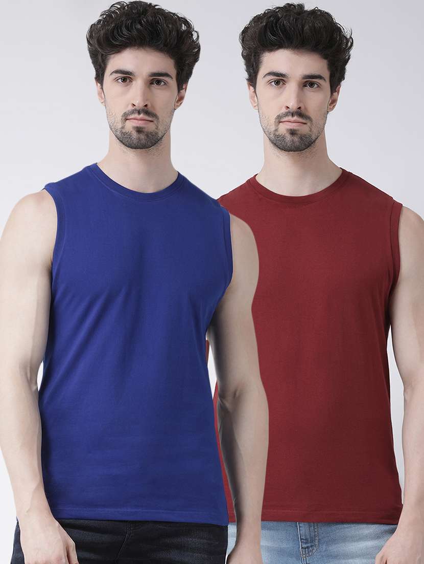 set of 2 solid t-shirt - 17275122 - Zoom Image - 0