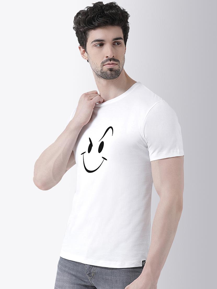 white chest print t-shirt - 17275145 -  Standard Image - 1