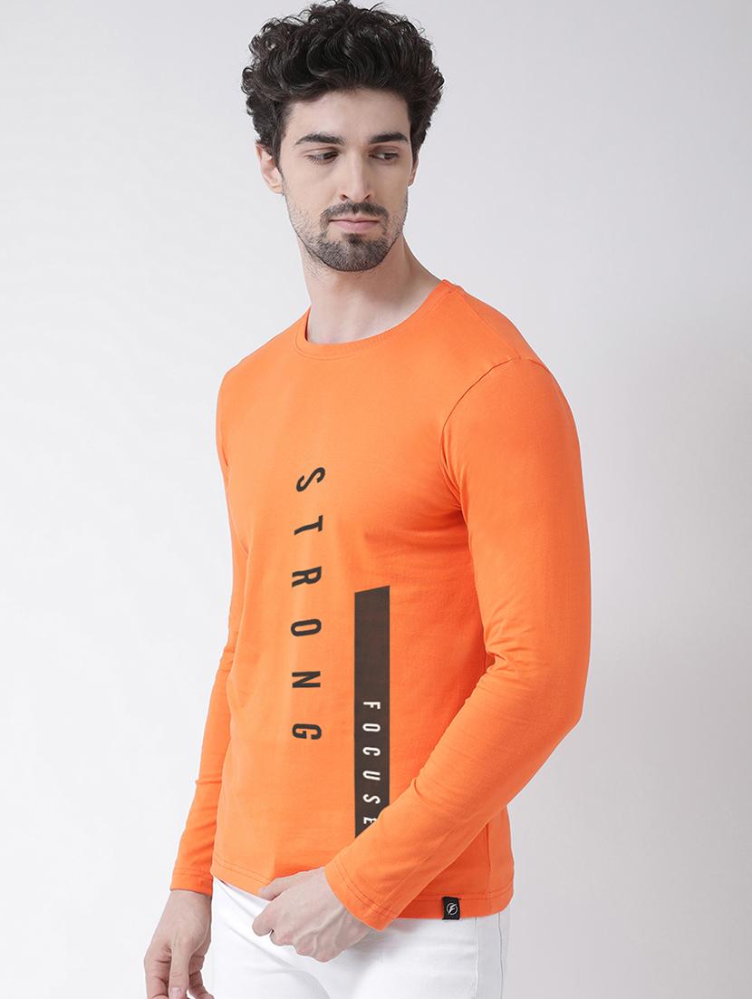 orange front print t-shirt - 17275203 -  Standard Image - 1