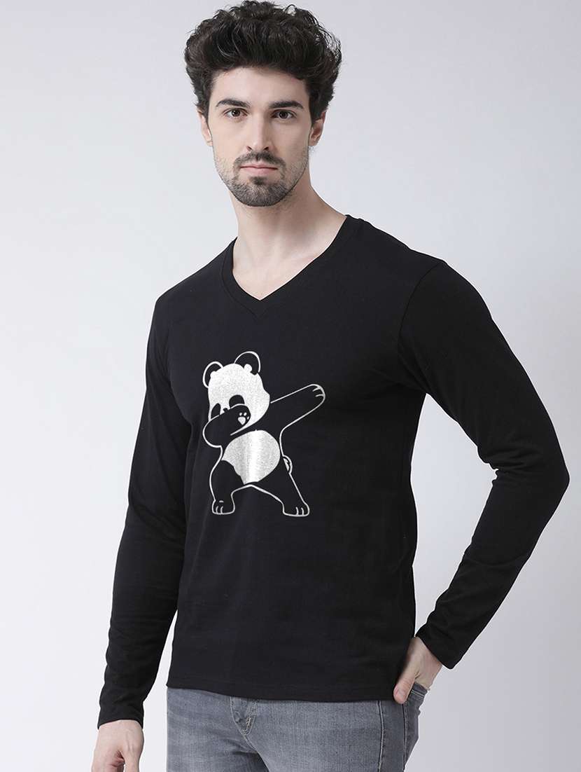 men front print long sleeve t-shirt - 17275229 - Standard Image - 1