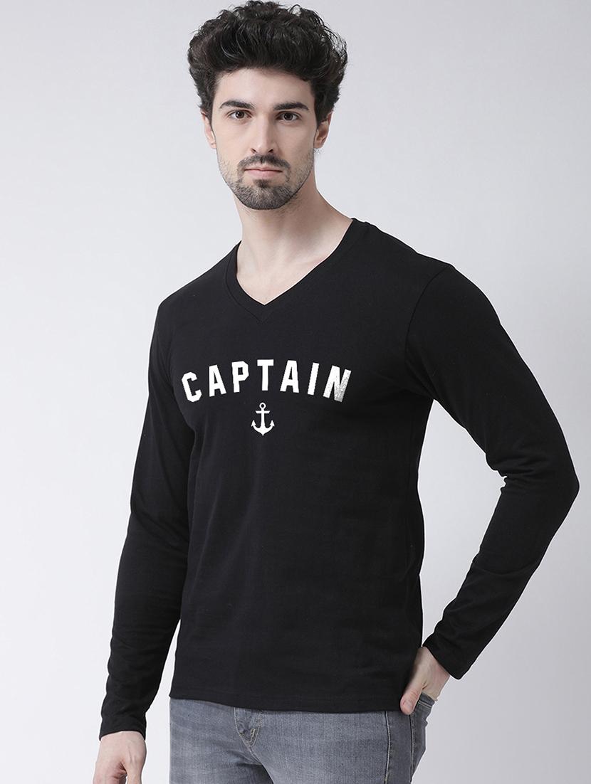 black chest print t-shirt - 17275231 -  Standard Image - 1