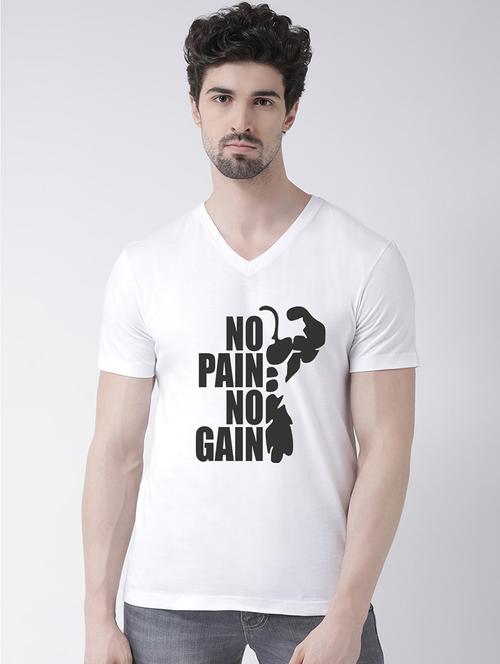 men v-neck front print t-shirt - 17275285 -  Standard Image - 0