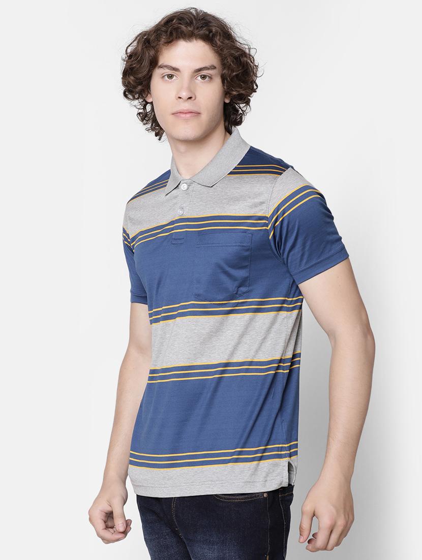 grey striped t-shirt - 17275628 - Standard Image - 1