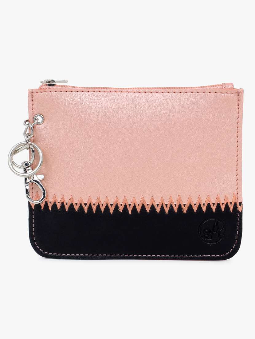 black leatherette (pu) regular pouch
