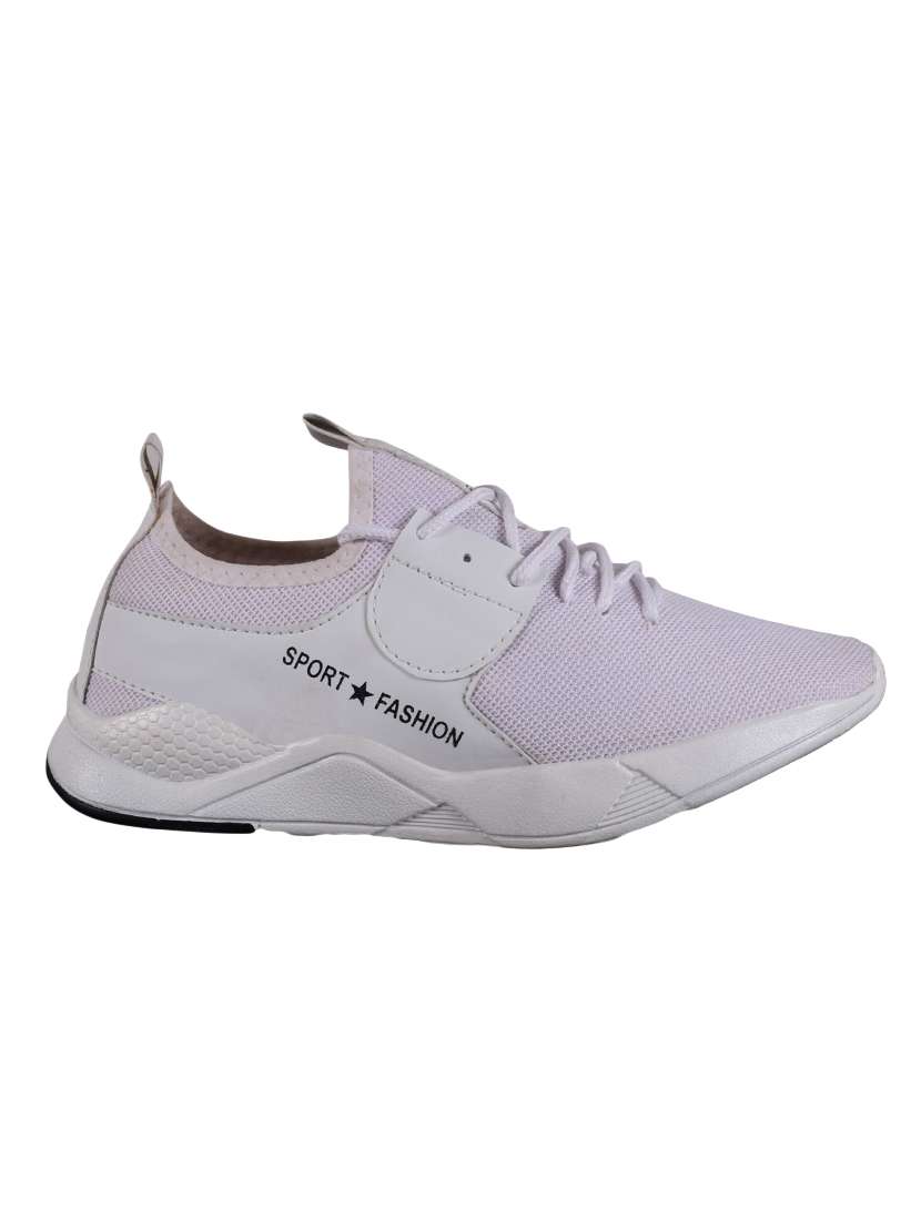 white lace up sport shoes - 17277134 -  Standard Image - 1