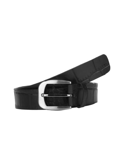 black leather belt - 17277599 - Standard Image - 0