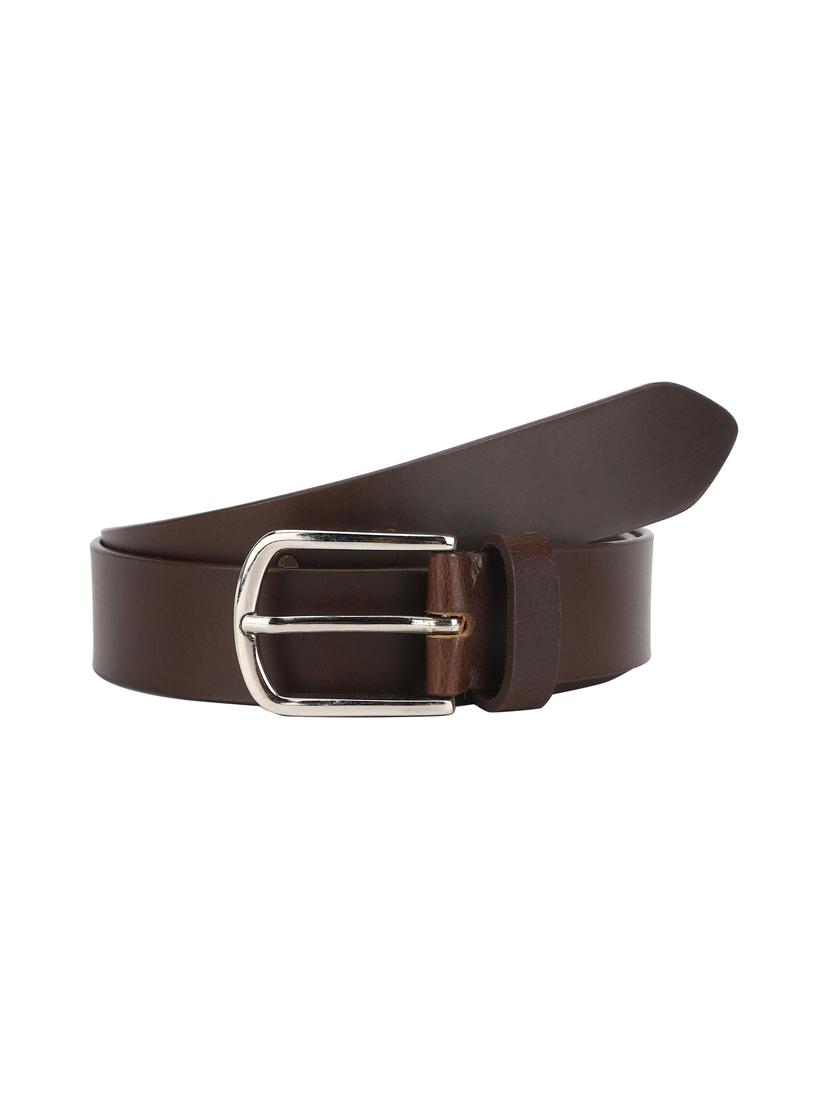 brown leather belt