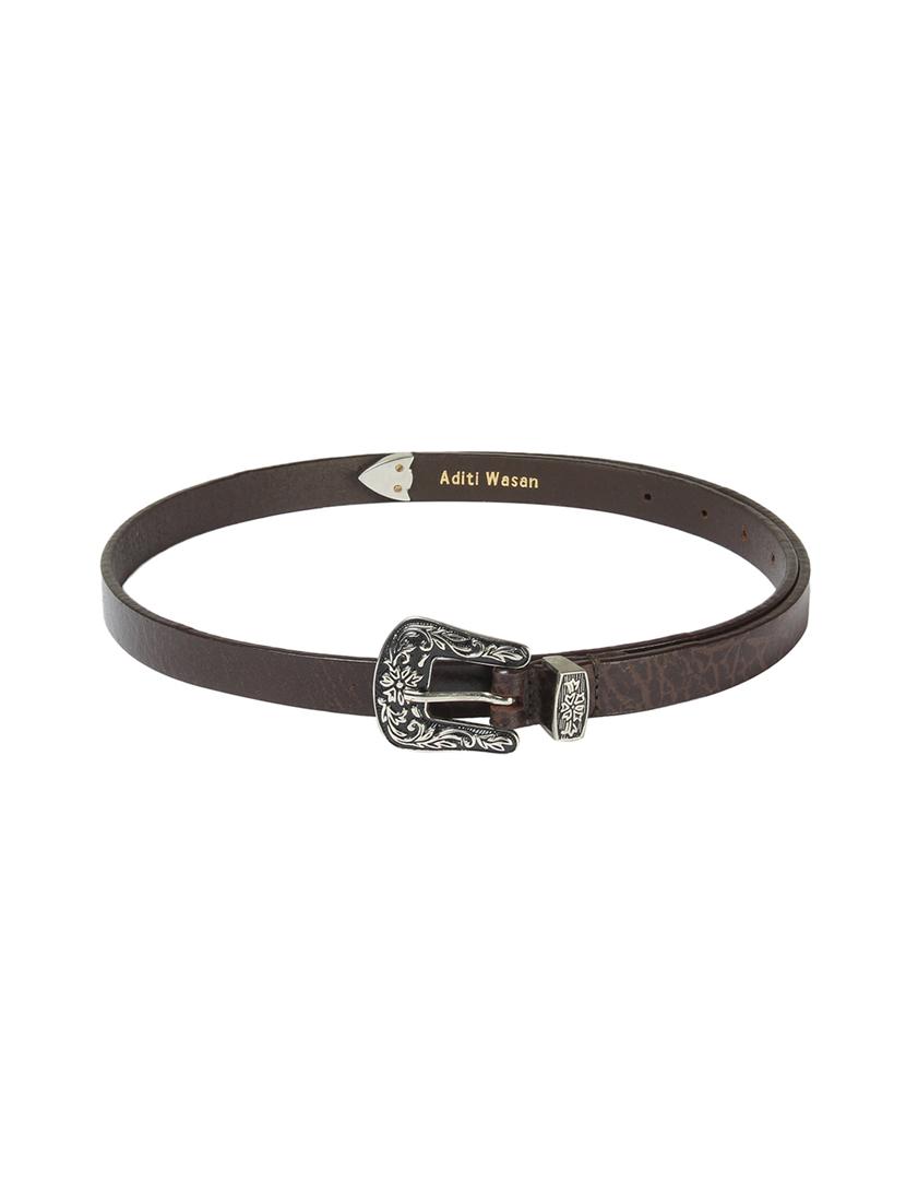 brown leather belt - 17277621 - Standard Image - 1
