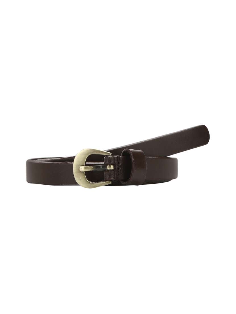 brown leather belt