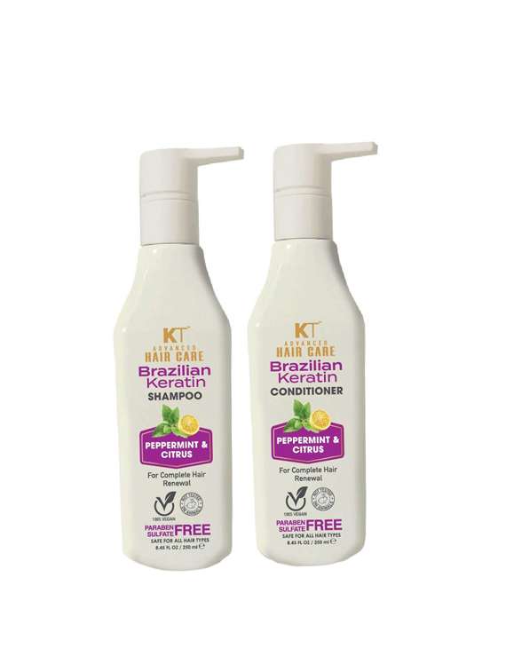 advance brazilian keratin shampoo & conditioner, 250 ml - complete hair renewal for all types of hair (pack of 2)