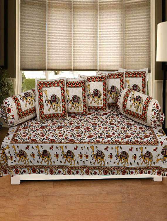  cotton jaipuri print traditional diwan set