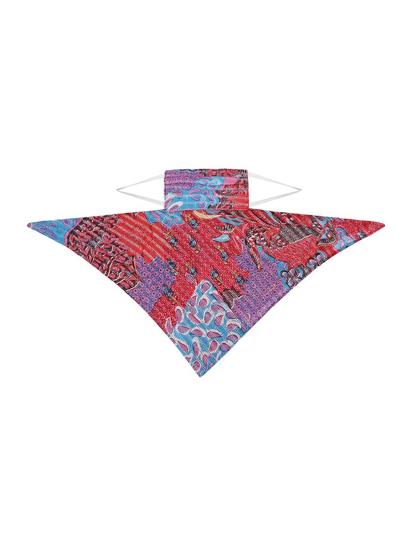 red cotton anti-pollution scarf women mask - 17279827 - Standard Image - 4