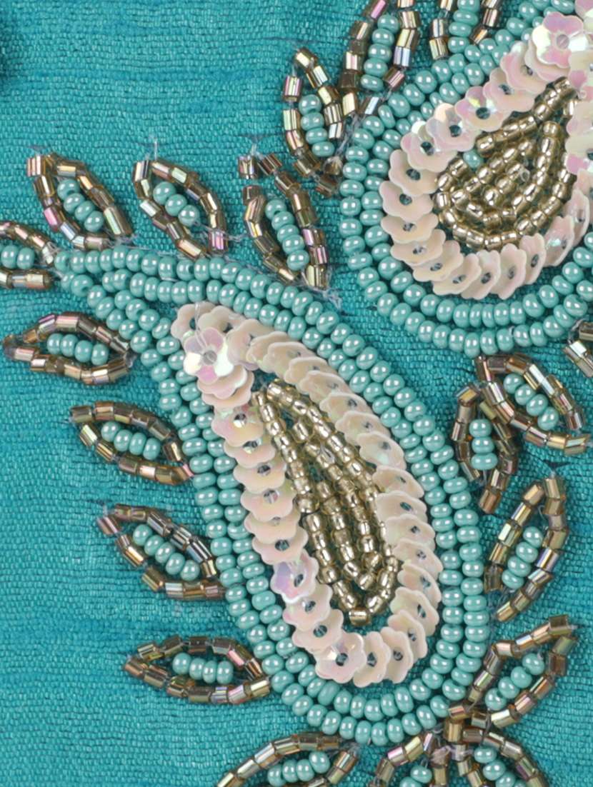 blue cotton decorative women mask - 17279861 -  Standard Image - 4