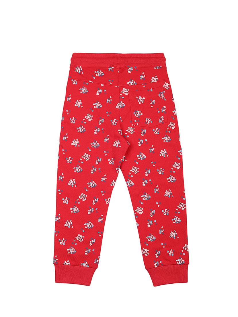 red cotton blend jogger trouser - 17281561 -  Standard Image - 1