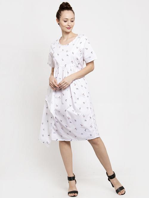 gathered detail quirky a-line dress - 17282079 -  Standard Image - 0