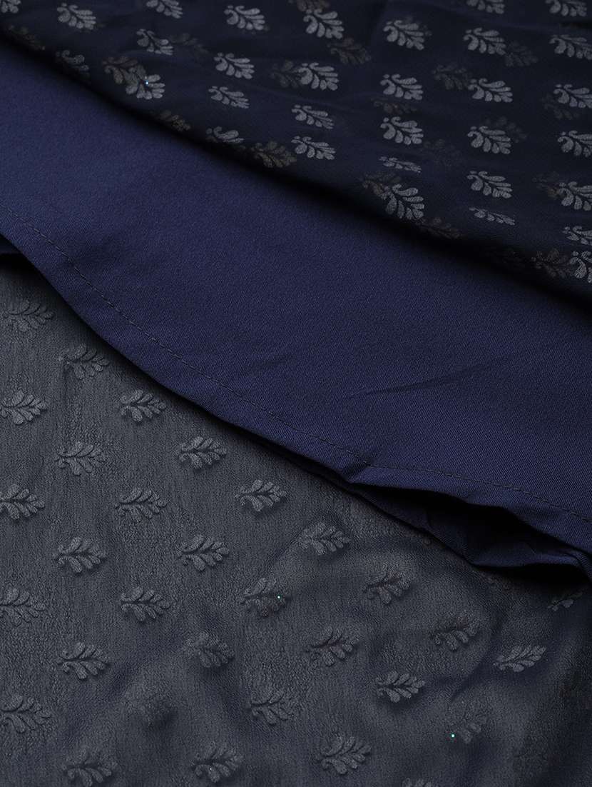 gold print flared kurta  - 17282498 -  Standard Image - 4