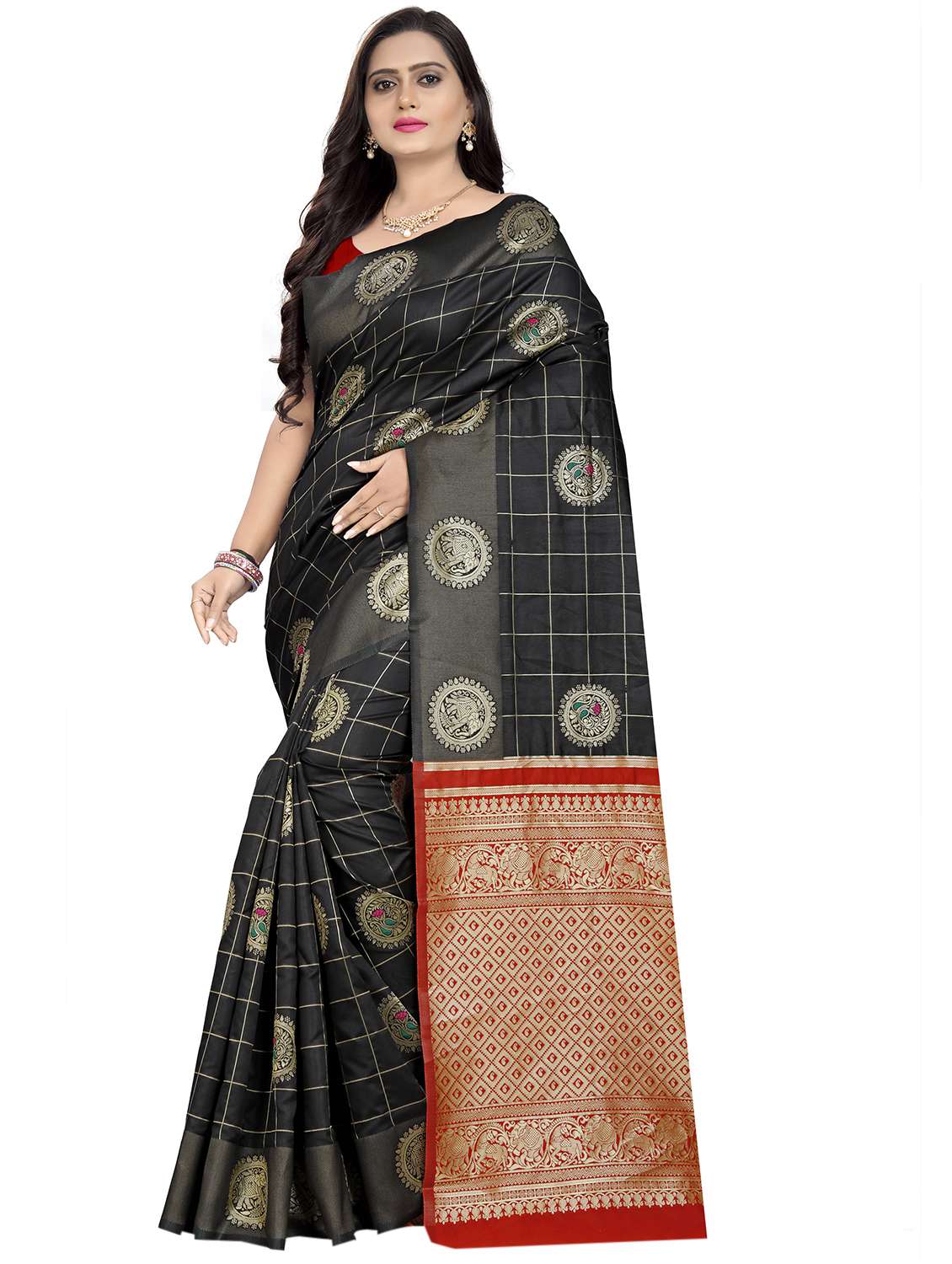 women's banarasi saree with blouse