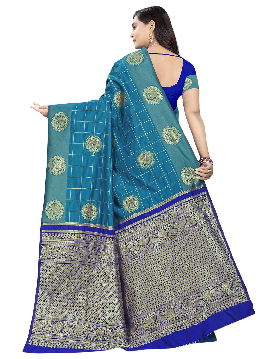 women's banarasi saree with blouse - 17282605 -  Standard Image - 1