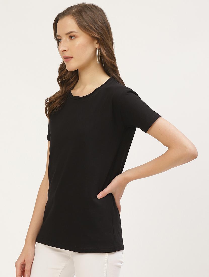 women's plain round neck t-shirt - 17284308 -  Standard Image - 1