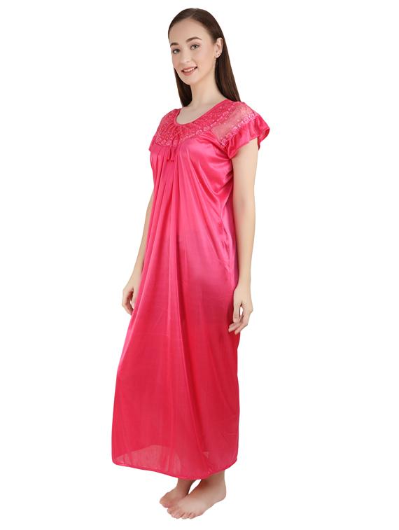satin nightwear gown  - 17286091 -  Standard Image - 1