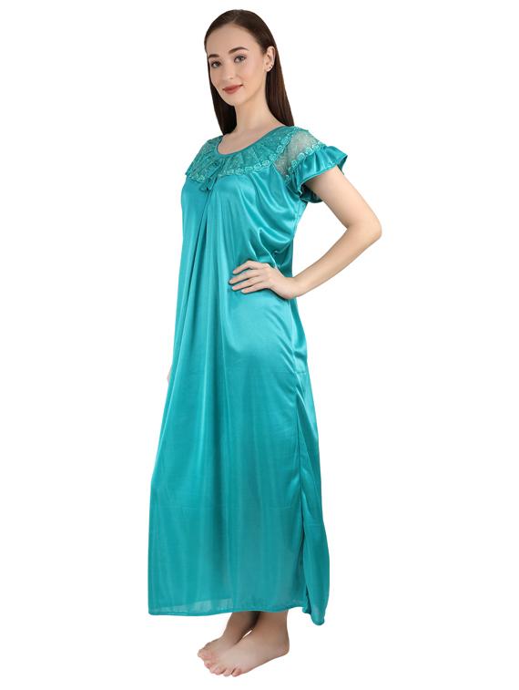 satin nightwear gown  - 17286093 -  Standard Image - 1