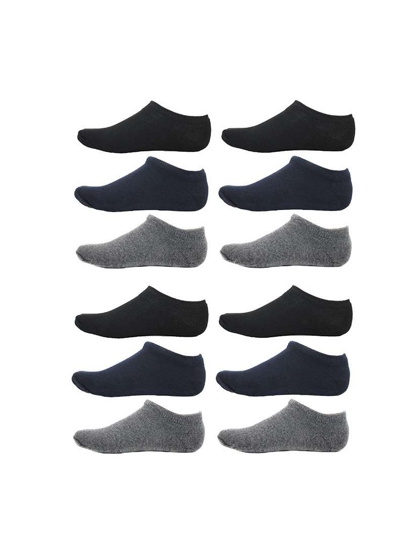men pack of 6 solid ankle length  sock