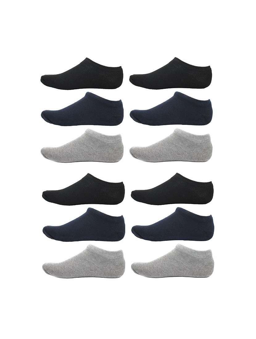 men pack of 6 solid ankle length  sock