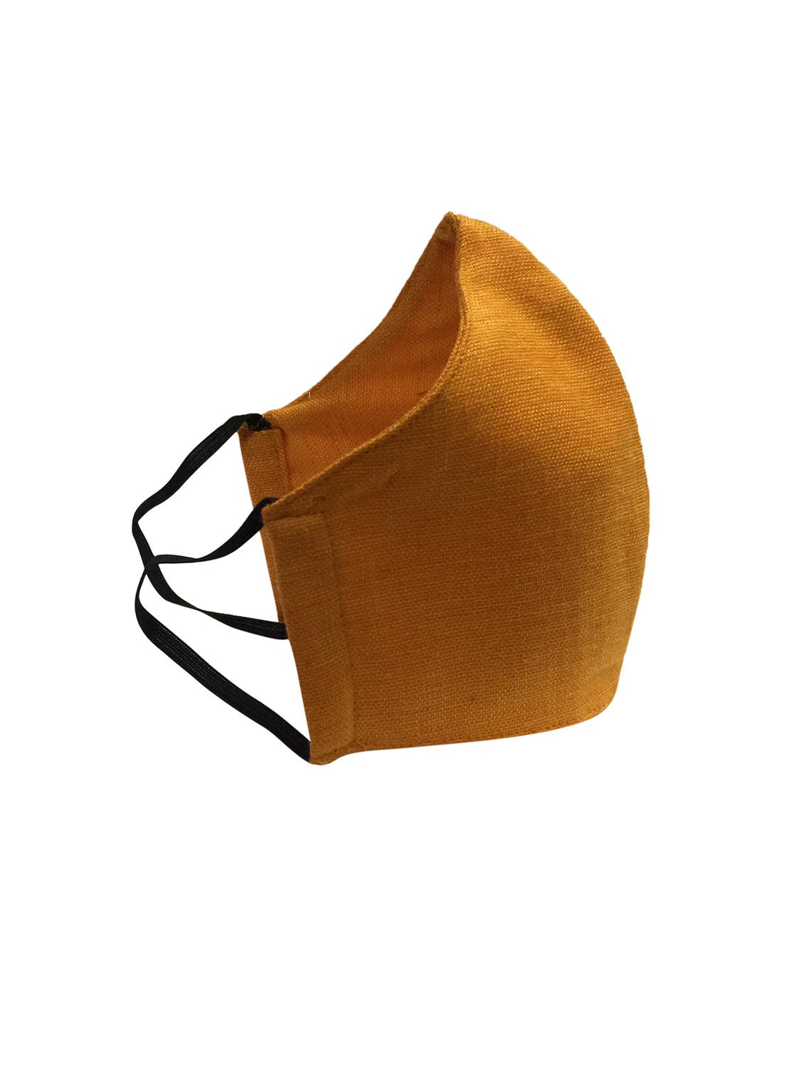 orange cotton solid men mask - 17287501 - Standard Image - 1